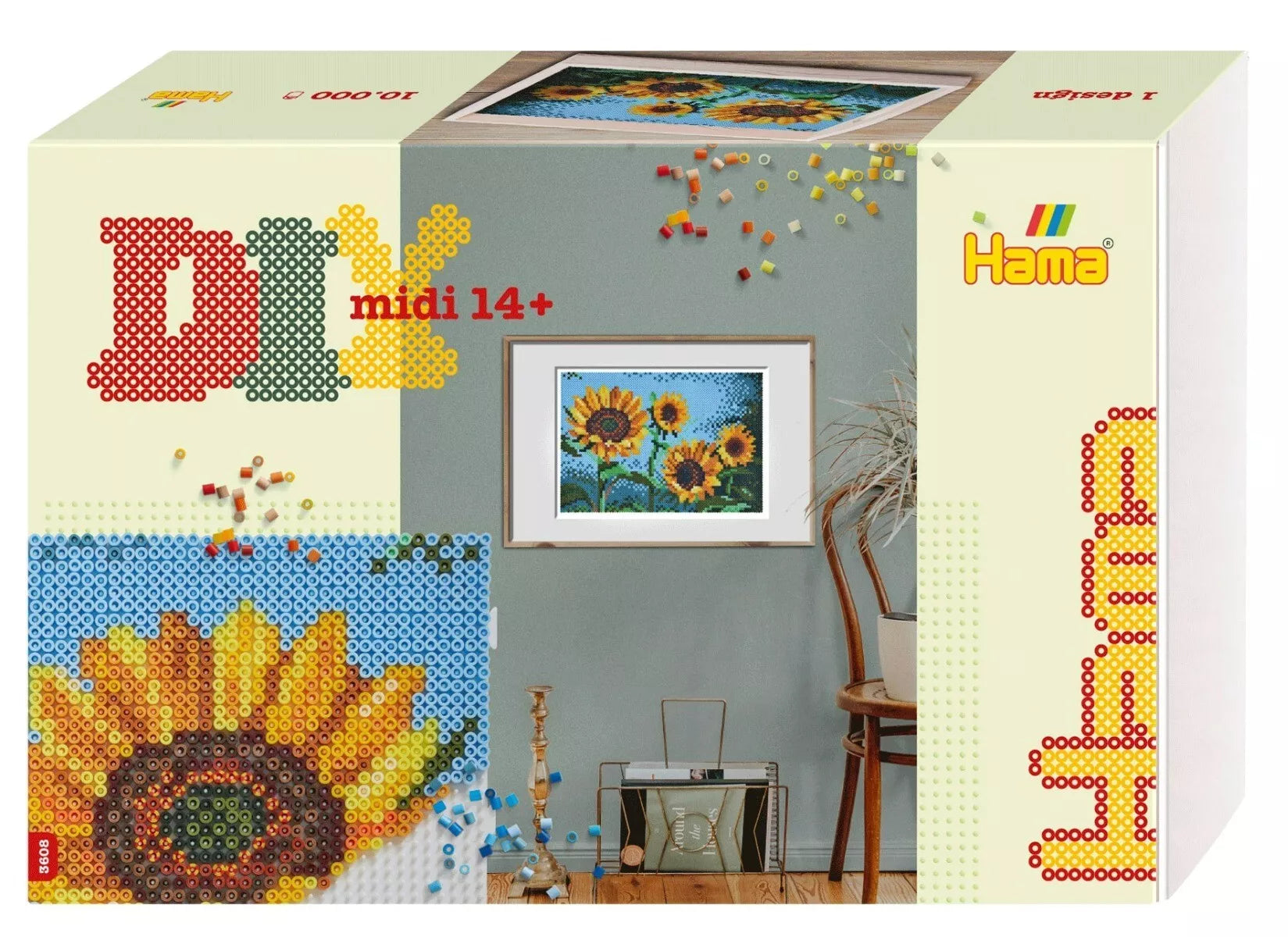 HAMA ART kūrybinis karoliukų rinkinys SUNFLOWER