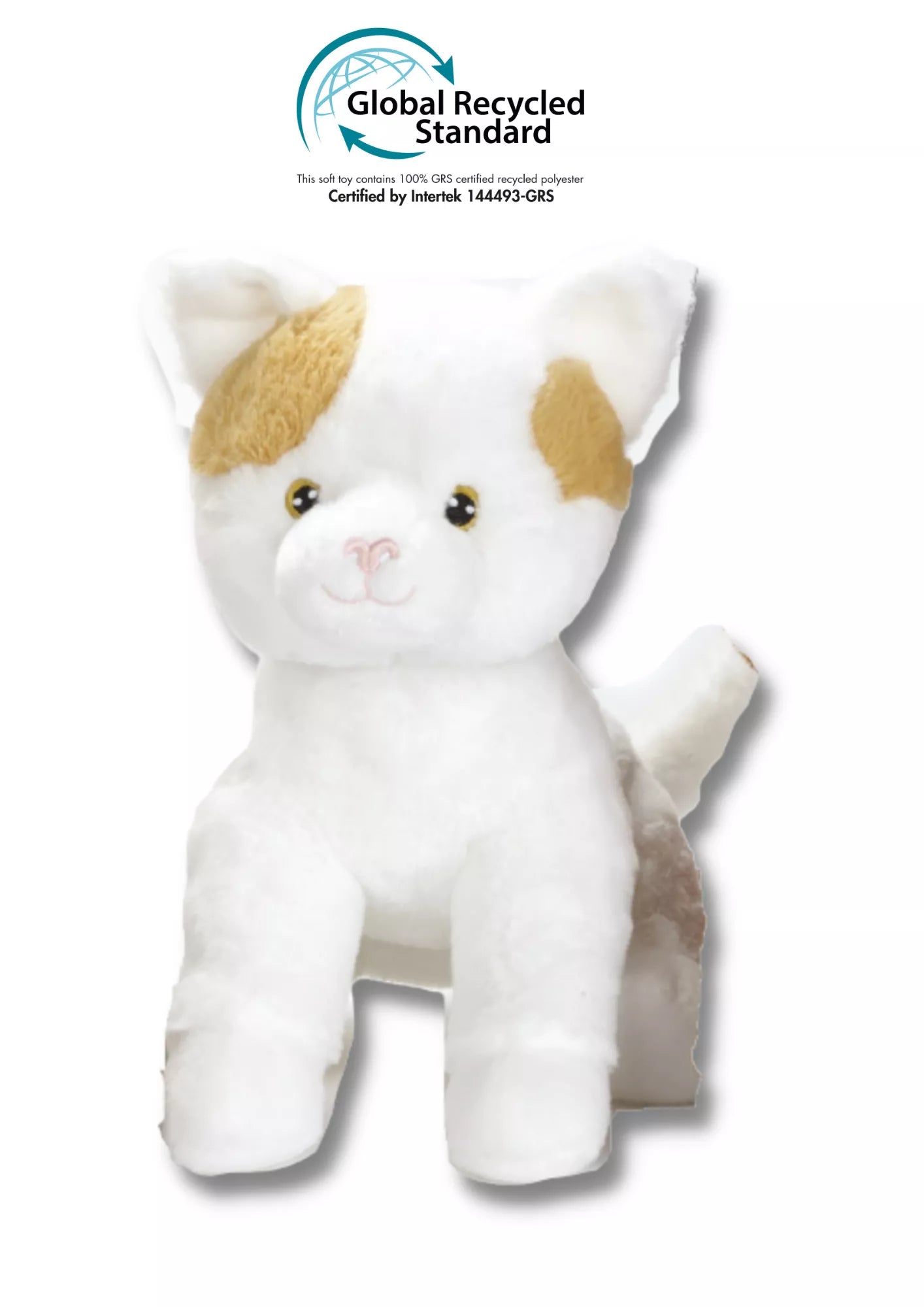 Pliušinis žaislas baltas katinas (22 cm)