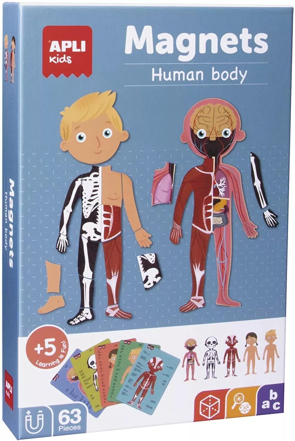 Magnetinis žaidimas-dėlionė „Žmogaus kūnas”