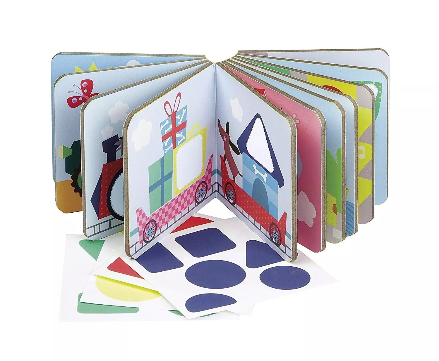 APLI Kids knyga su lipdukais GEOMETRINĖS FORMOS