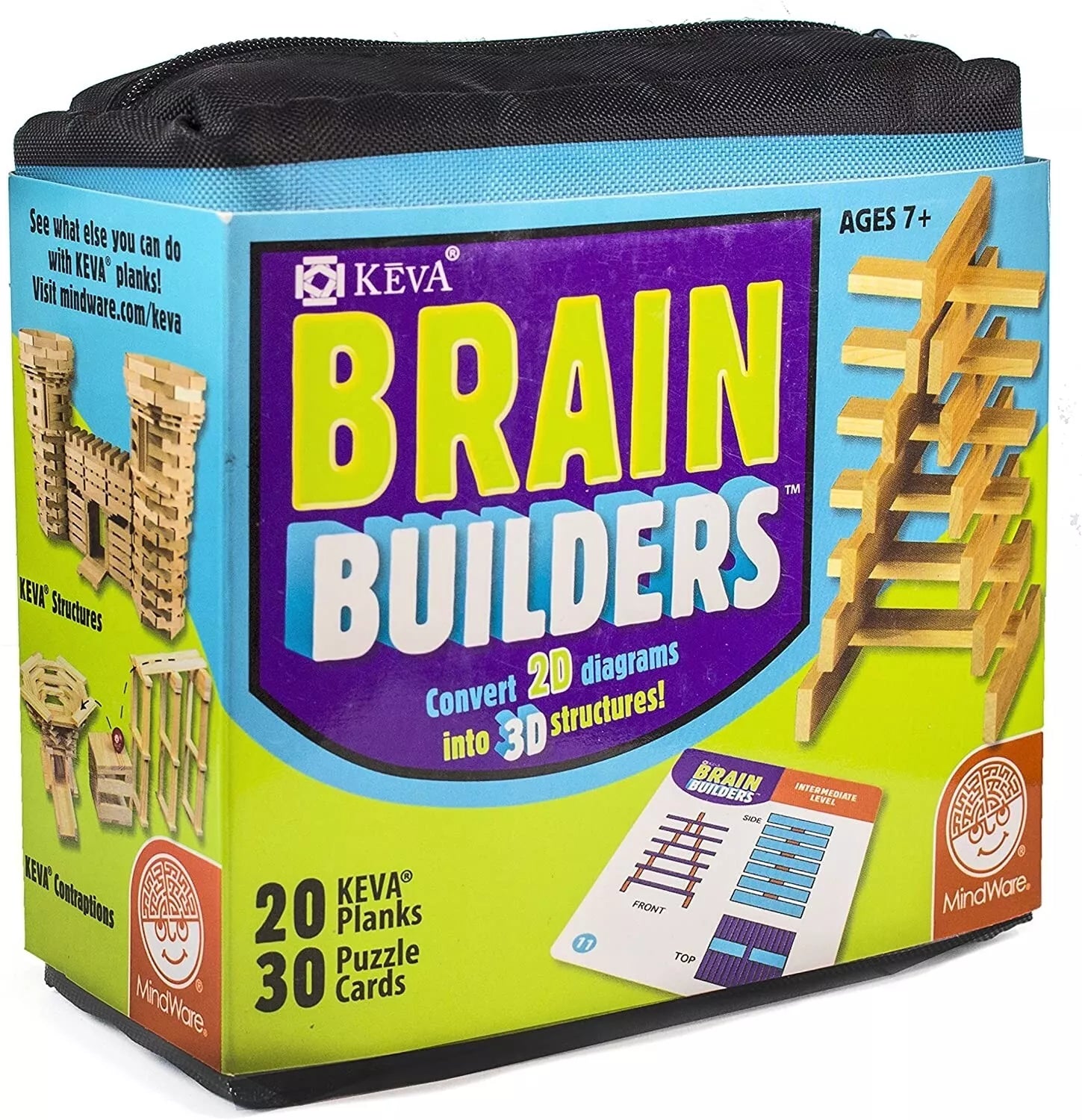 KEVA konstravimo rinkinys „Brain Builders“