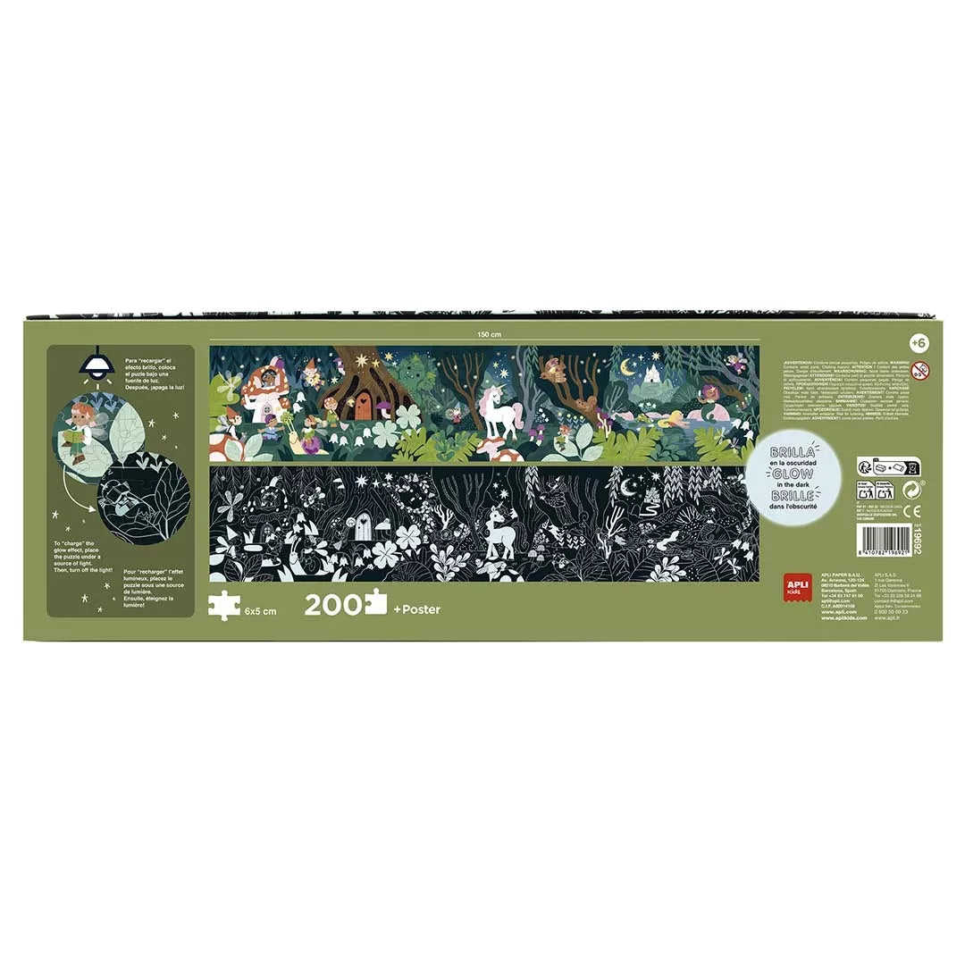 Tamsoje šviečianti dėlionė – Magiškas miškas