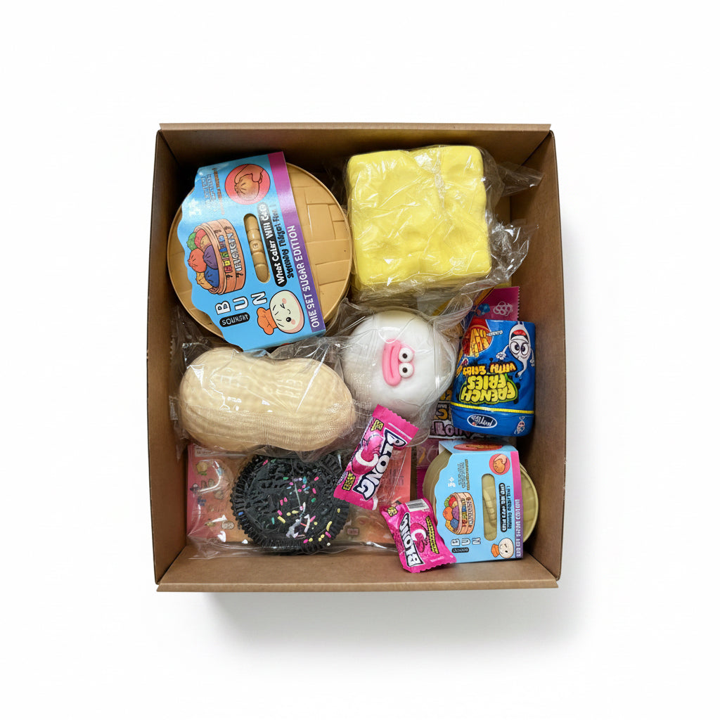 "Riešutuma" MIDI Dovanų Dėžutė – 5 Squishy