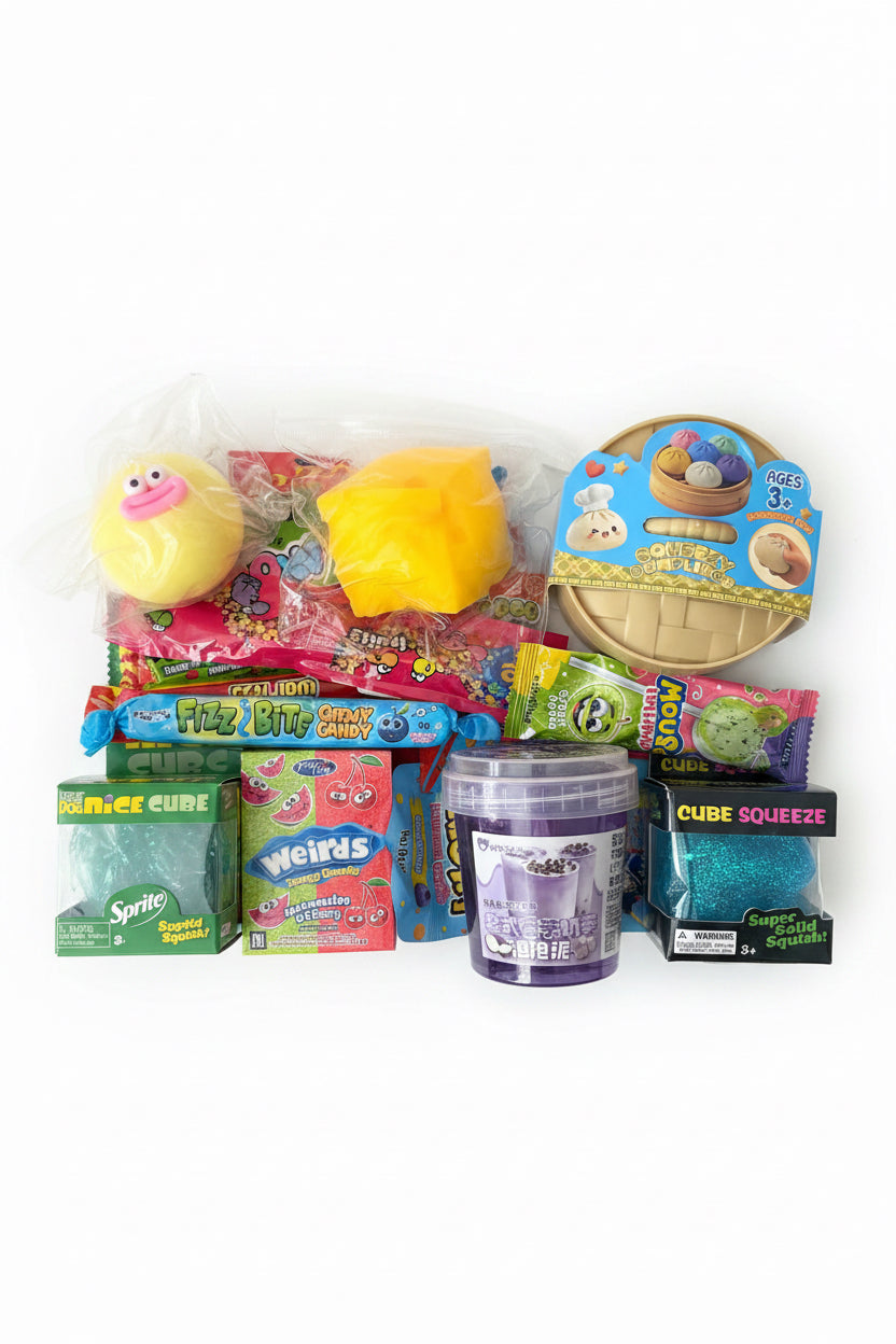 Dovanų dėžutė “Flamingo” su squishy