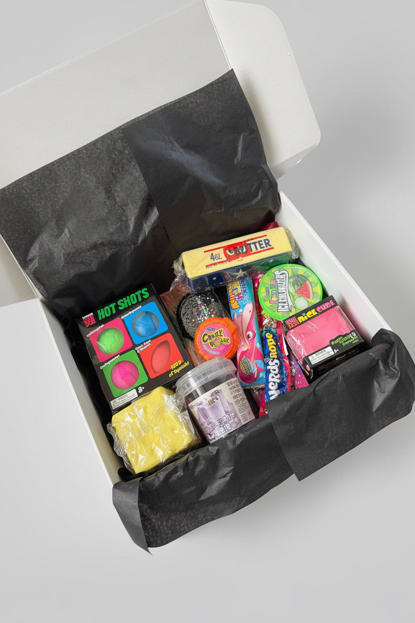 Squishy dovanų dėžutė „Džiaugsmas“ – antistresiniai žaislai vaikams