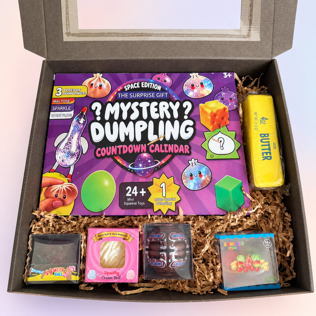 Mystery Dumpling Surprise Box – 24+1 squishy kalendorius