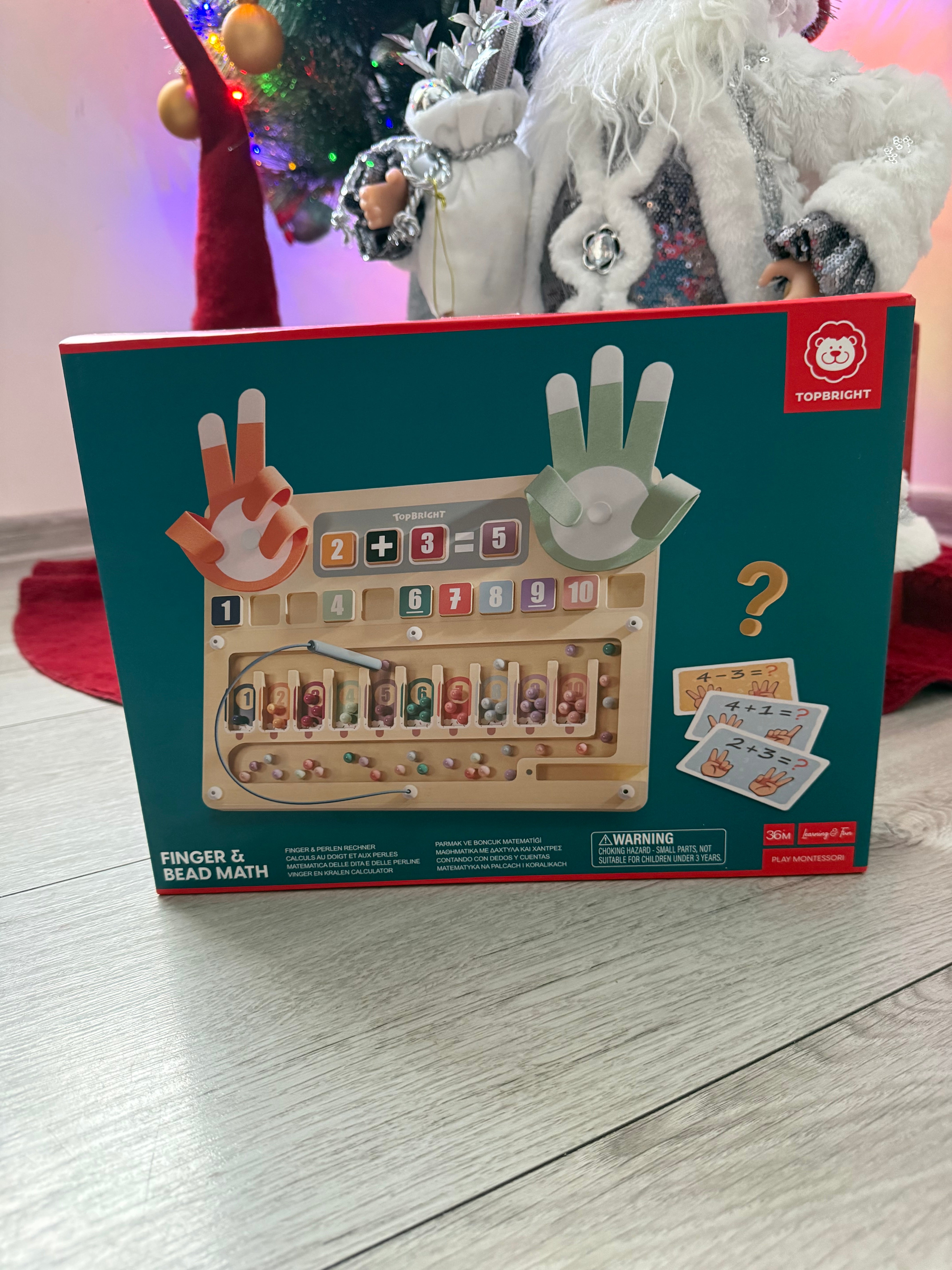 Montessori matematinis žaidimas „Finger & Bead Math“