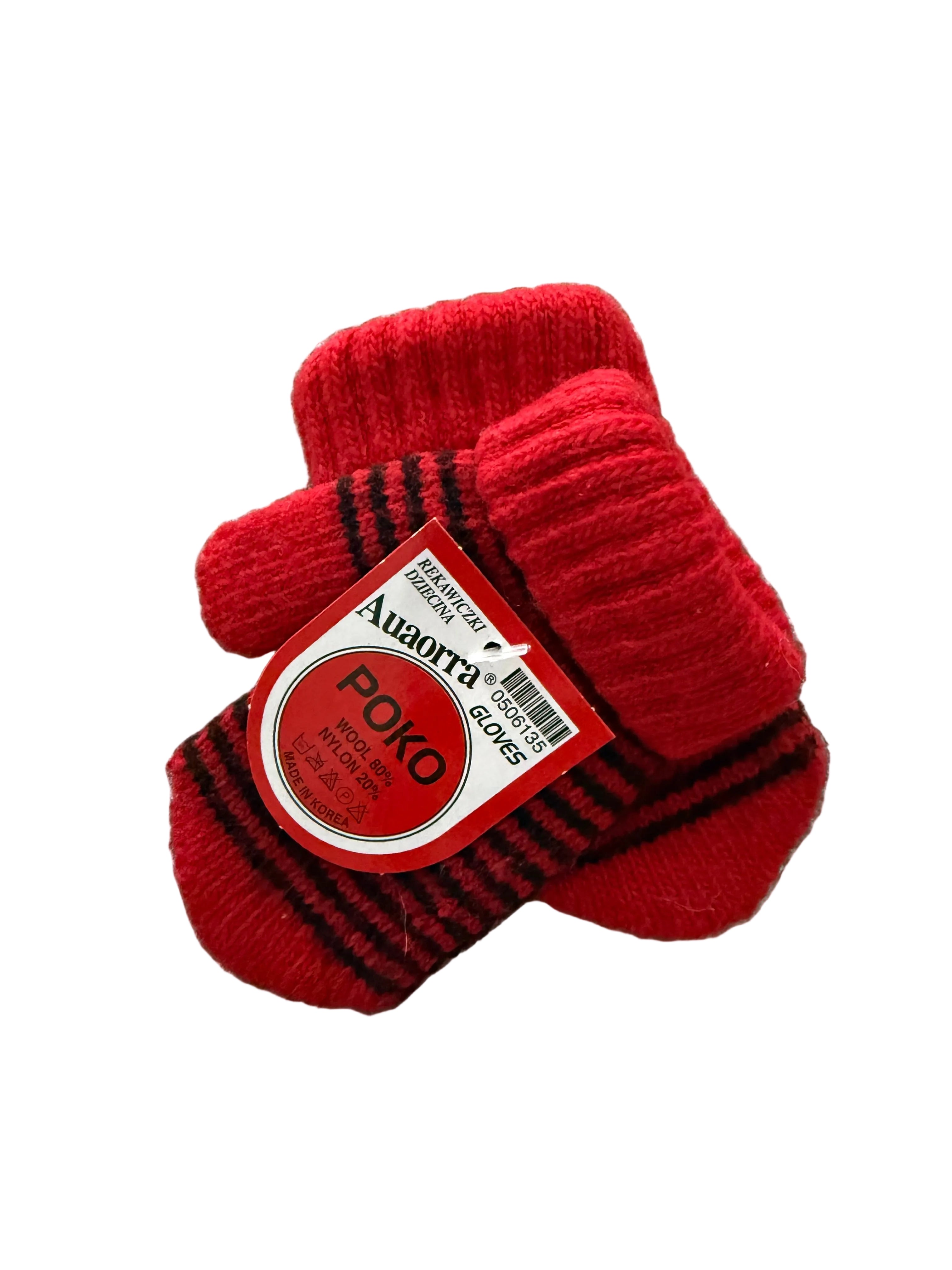 Vaikiškos vilnonės pirštinės (80 % vilna, 20 % nailonas) – 2–3 m.