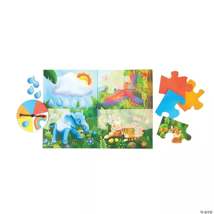 Bendradarbiavimo žaidimas-dėlionė „Raindrop Forest“