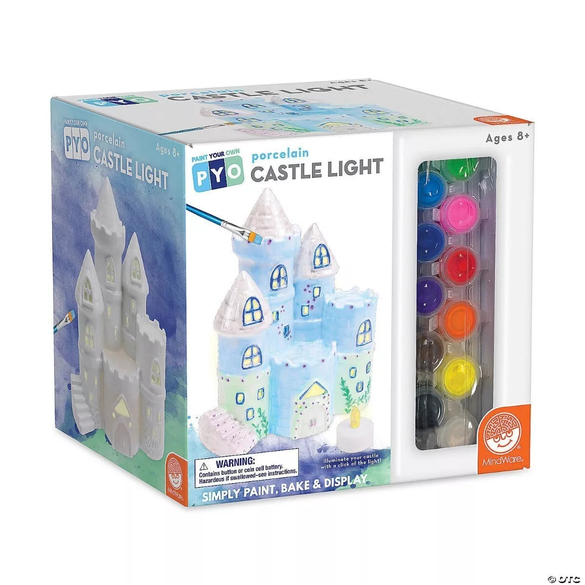 PAŽEISTA PAKUOTĖ: Kūrybinis rinkinys „Paint Your Own Porcelain Castle Light“