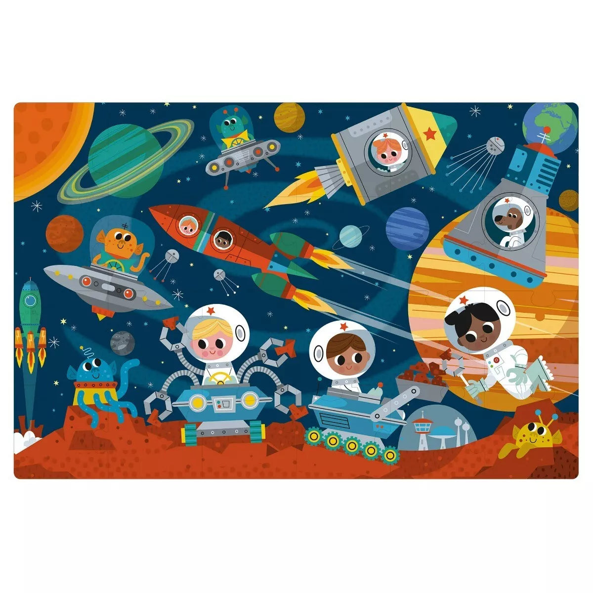 Apli Kids dėlionė metalinėje dėžutėje KOSMOSAS