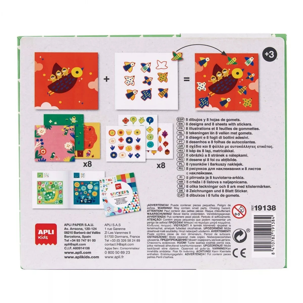 Apli Kids lipdukų žaidimas MAŽYLIAI