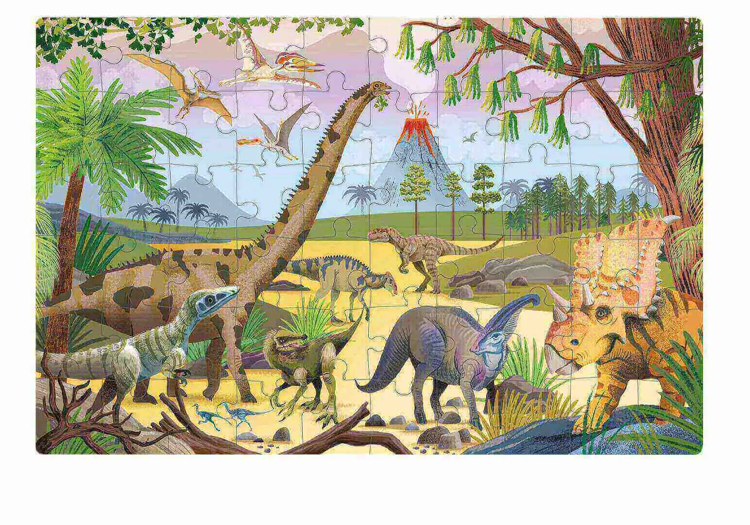 Tamsoje šviečianti dėlionė – Dinozaurai