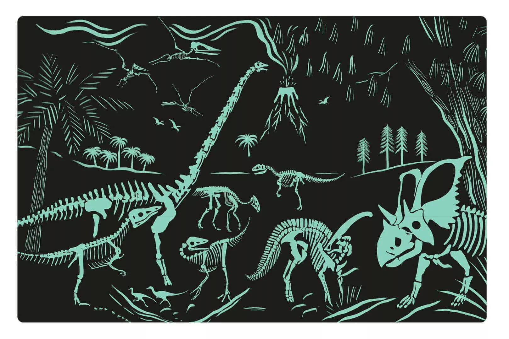 Tamsoje šviečianti dėlionė – Dinozaurai