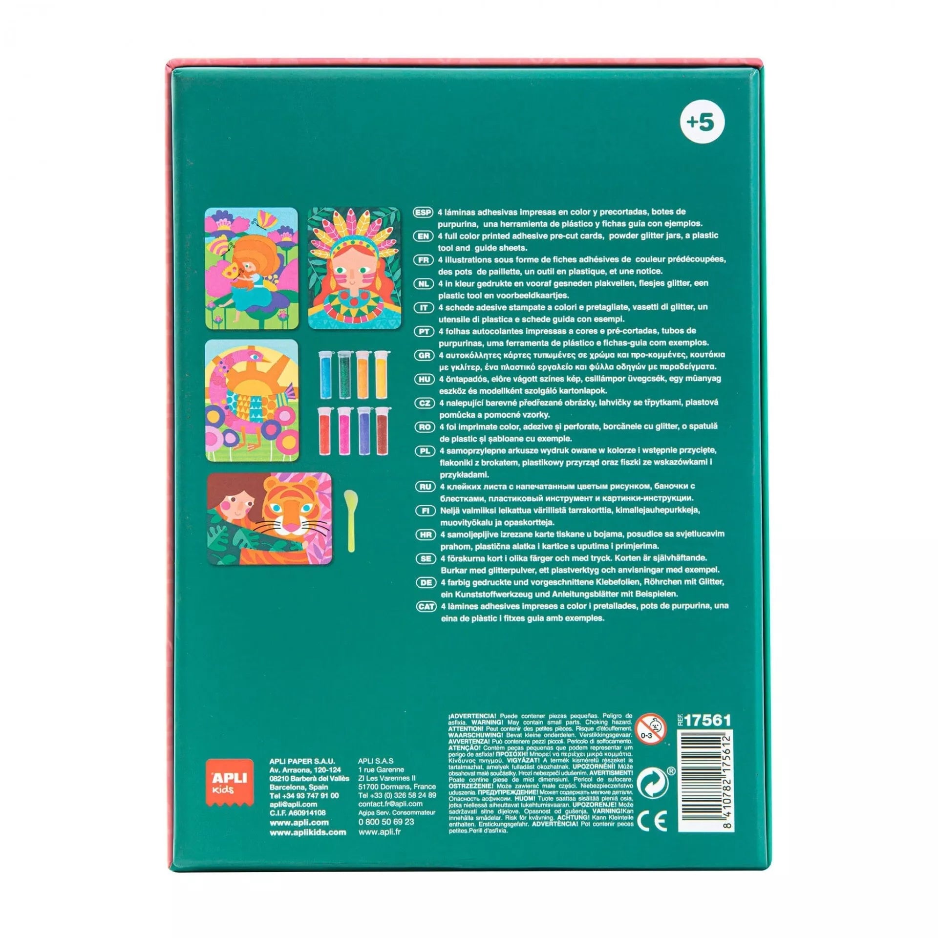 Apli Kids kūrybinis rinkinys „Glitter art”