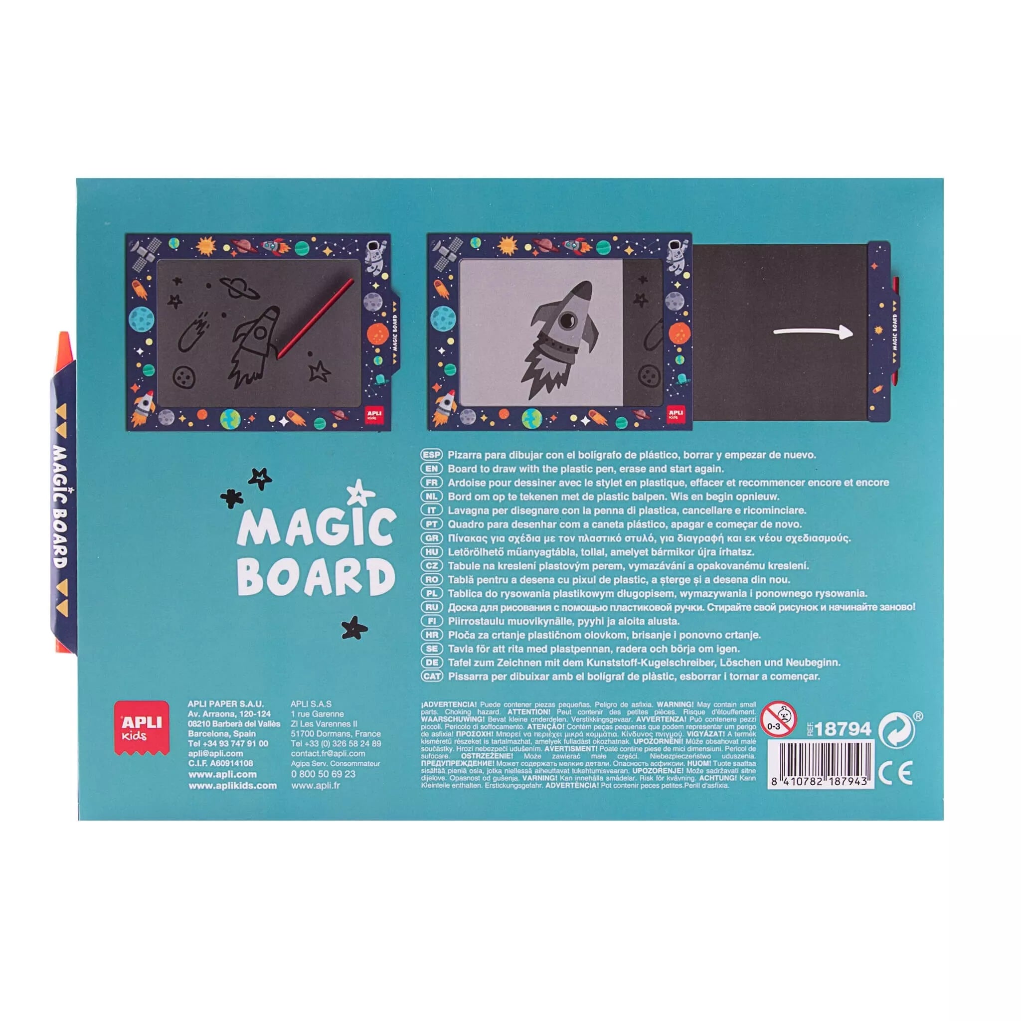 Stebuklinga piešimo lenta „Saulės sistema“