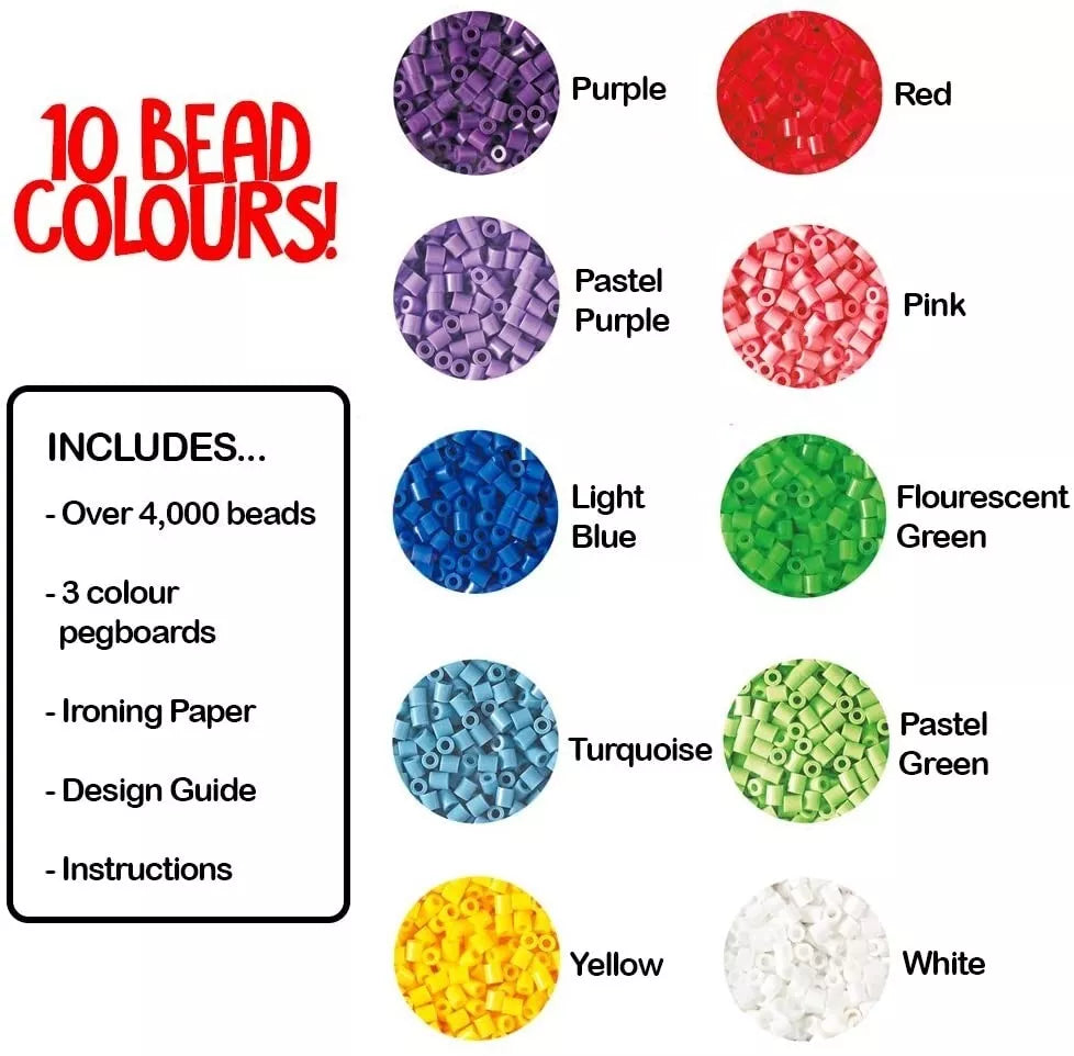 HAMA MIDI karoliukai ir dėliojimo lentelės rožiniame kibirėlyje