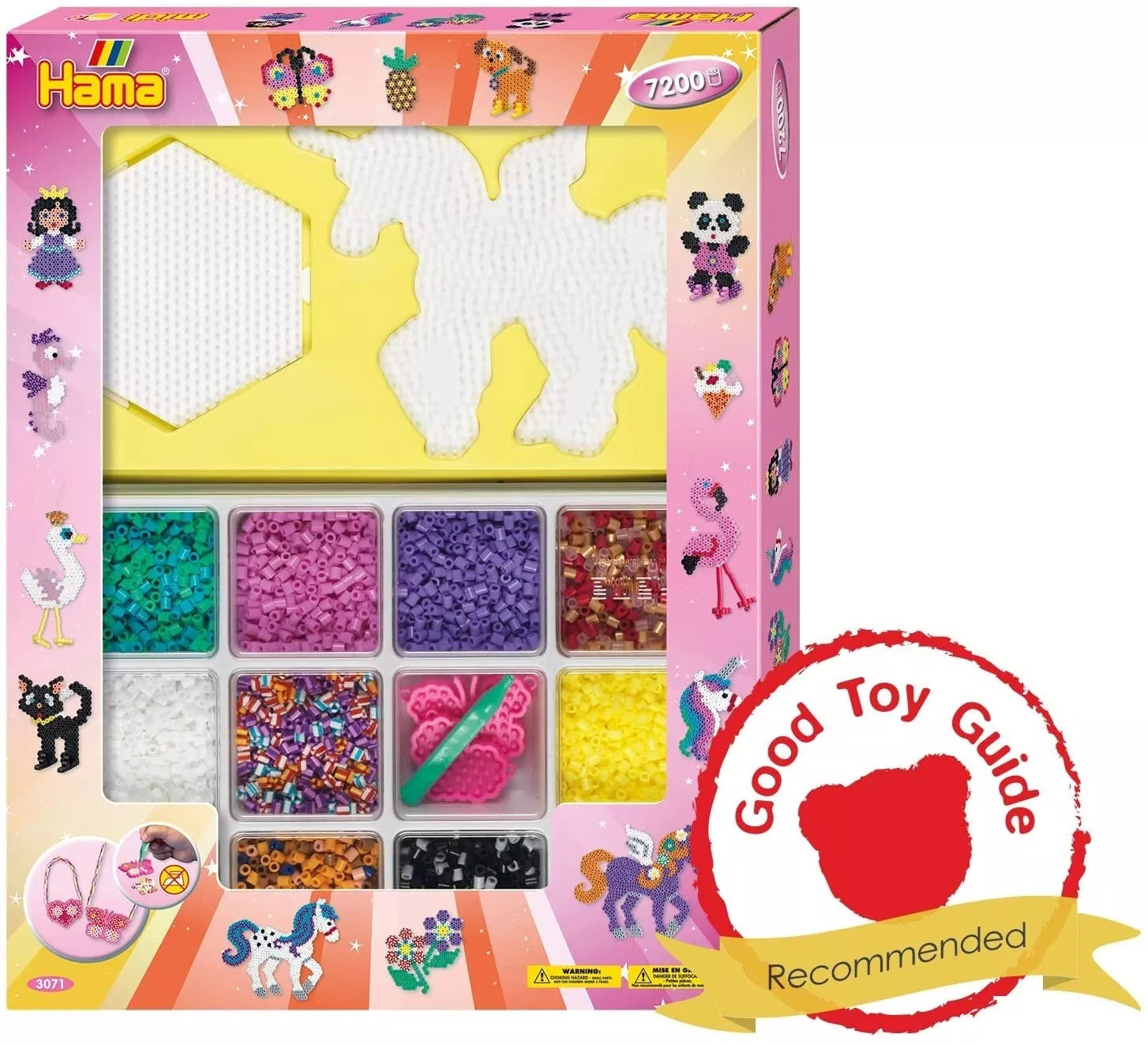 HAMA karoliukų rinkinys „Rožinis pasaulis“