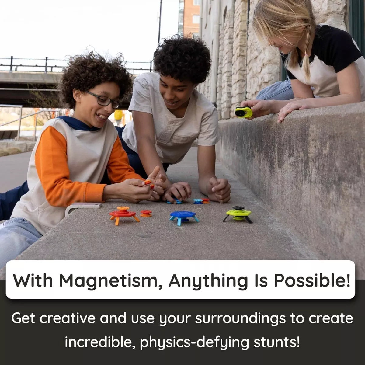 Magnetinių triukų rinkinys „Magshuto: Flamepiercer“