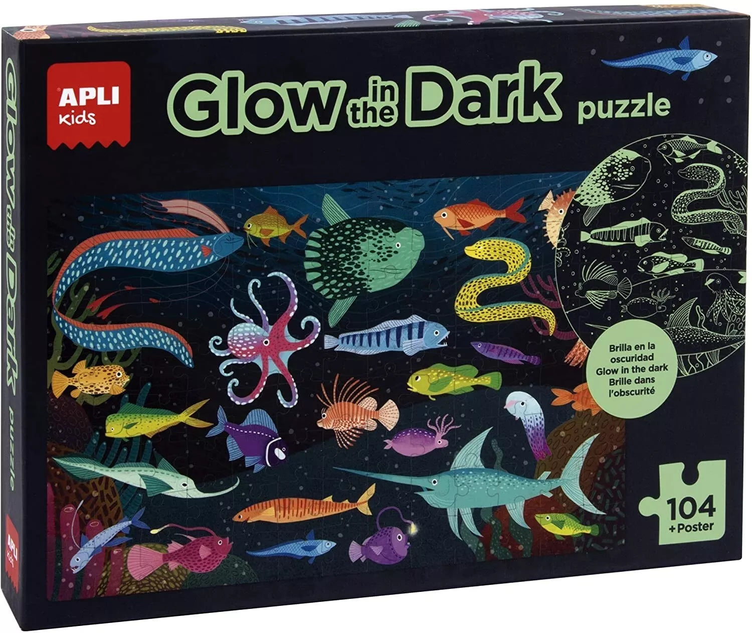 Tamsoje šviečianti dėlionė „Vandenynas”