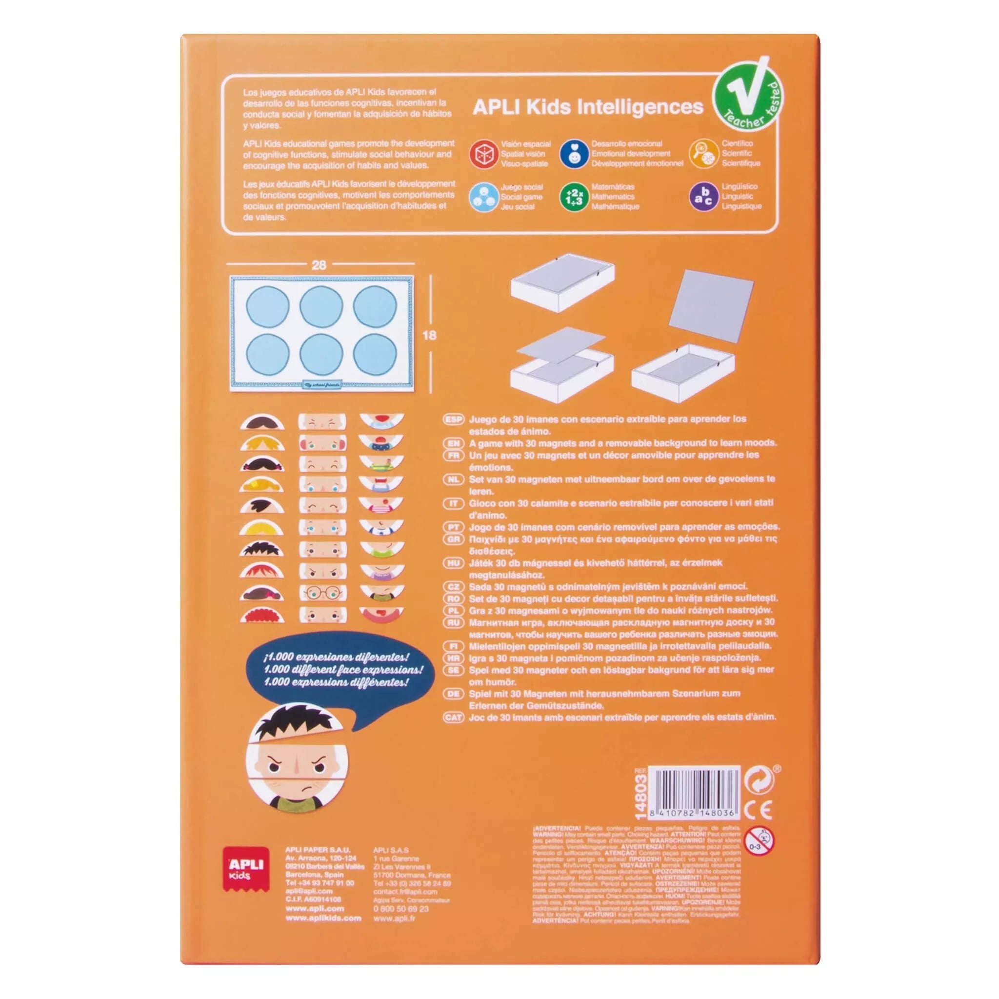 Apli Kids magnetinis žaidimas EMOCIJOS