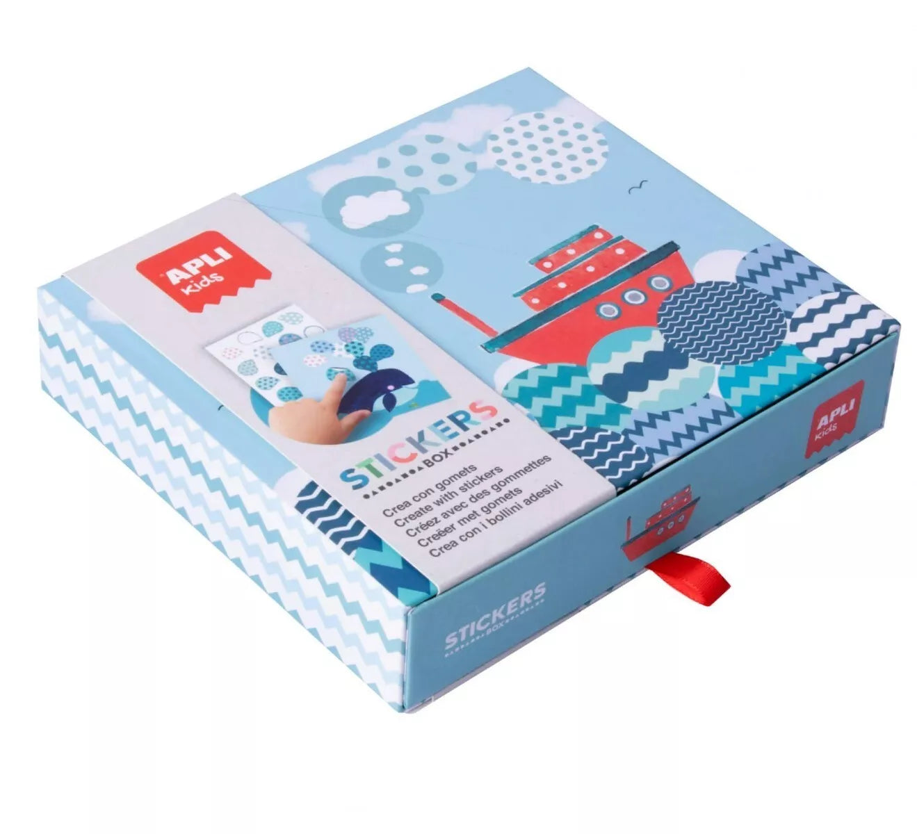 Apli Kids lipdukų žaidimas LAIVAS