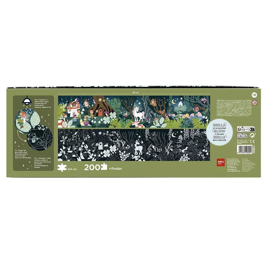 Tamsoje šviečianti dėlionė – Magiškas miškas