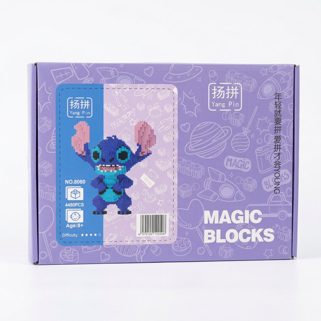 „Stitch“ konstruktorius „Magic Blocks“, 4480 detalių