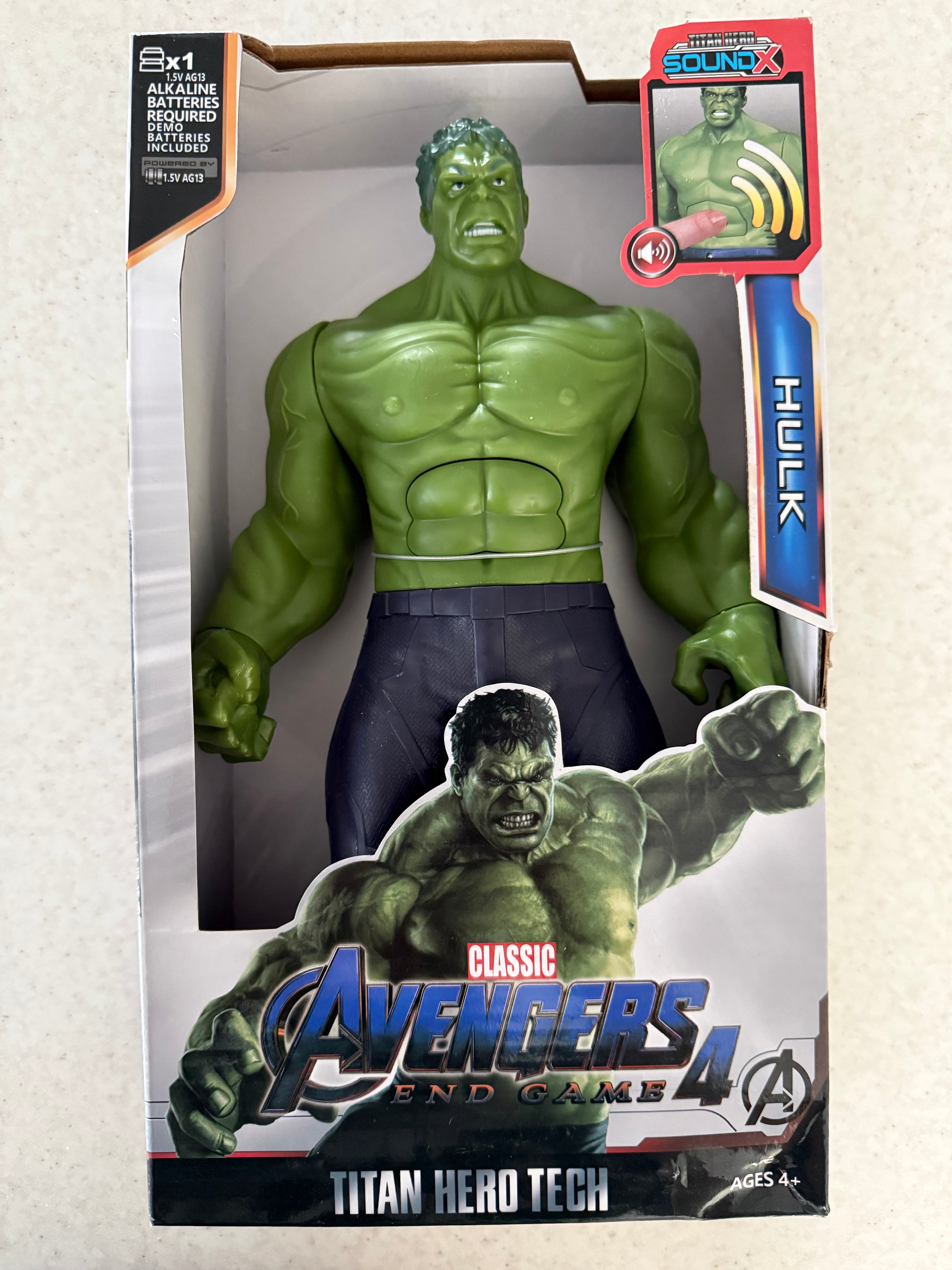 HULK su garsais 30cm zaislinė figūrėlė ✨