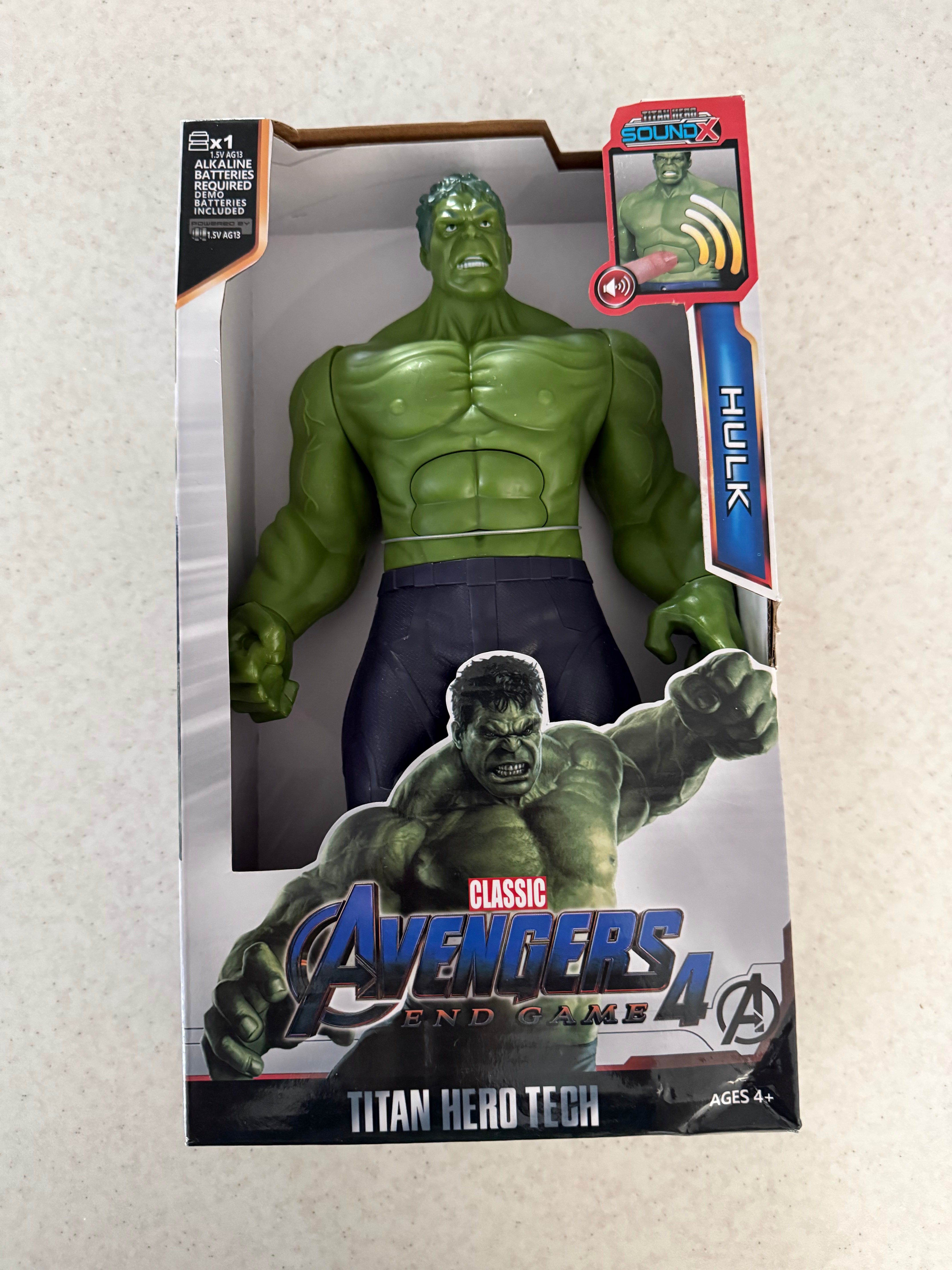 HULK su garsais 30cm zaislinė figūrėlė ✨