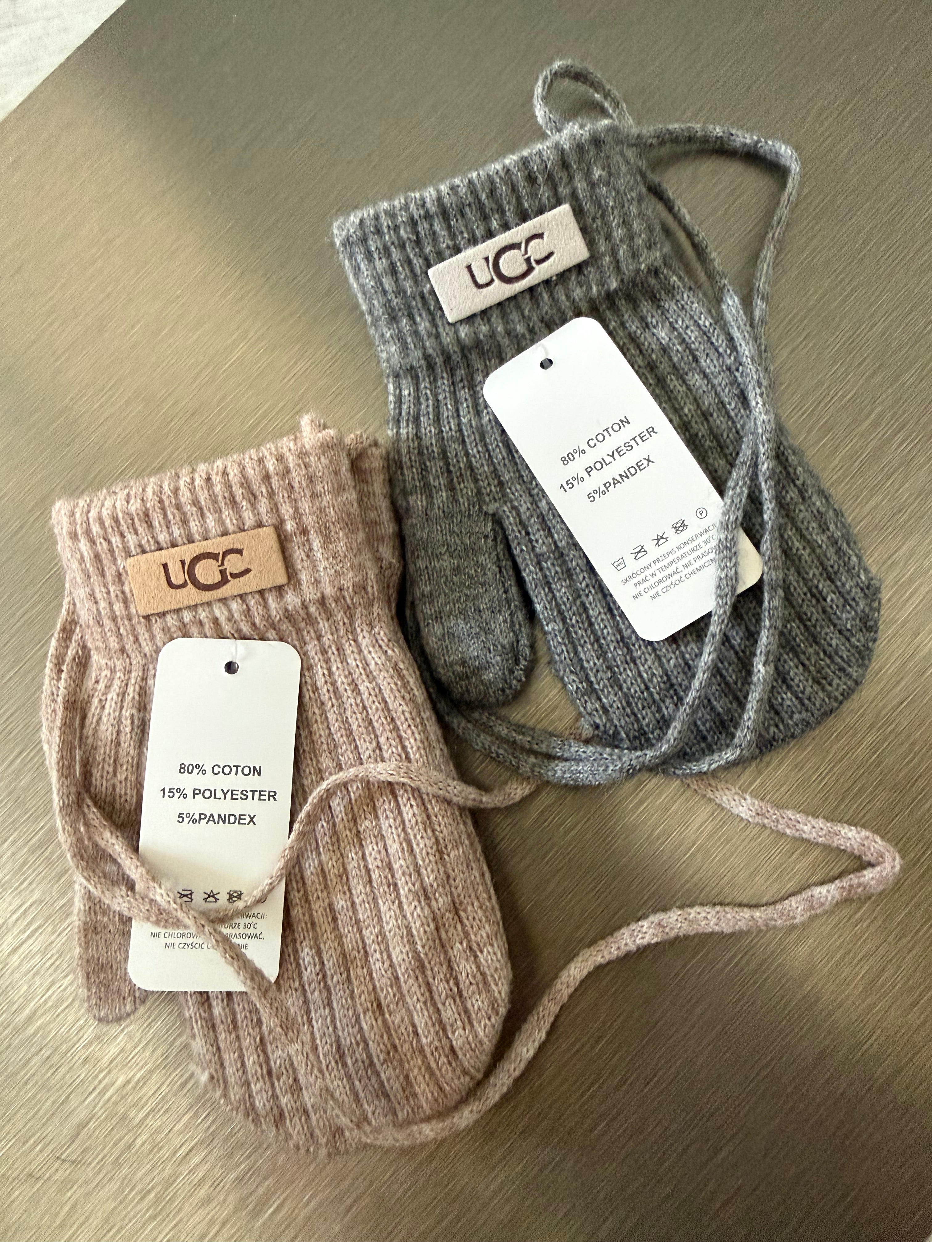 Medvilnės 80% kumštinės pirštinės 2-3metų (Pilka -Nude)