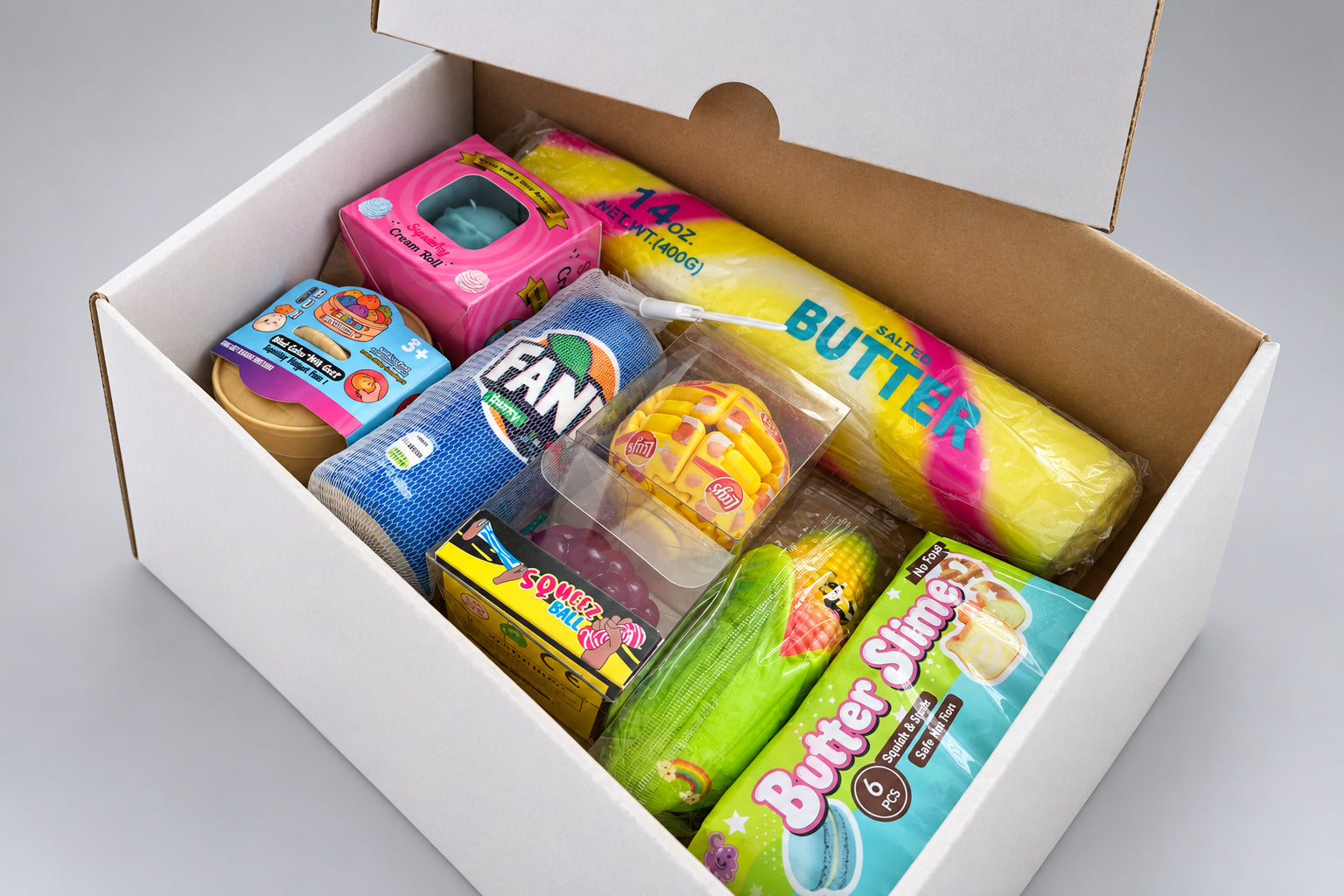 BIG #8 Squishy Mystery Box – staigmenų dėžutė