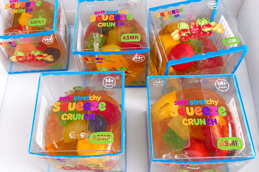 Antistresinis CRUNCHY obuolys su vaisiais viduje