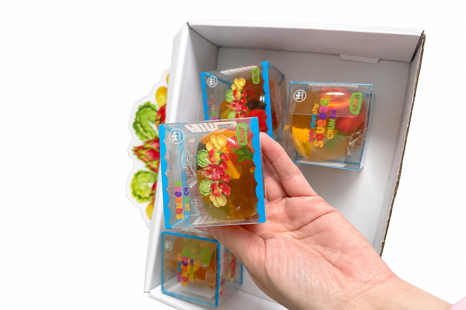 Antistresinis CRUNCHY obuolys su vaisiais viduje