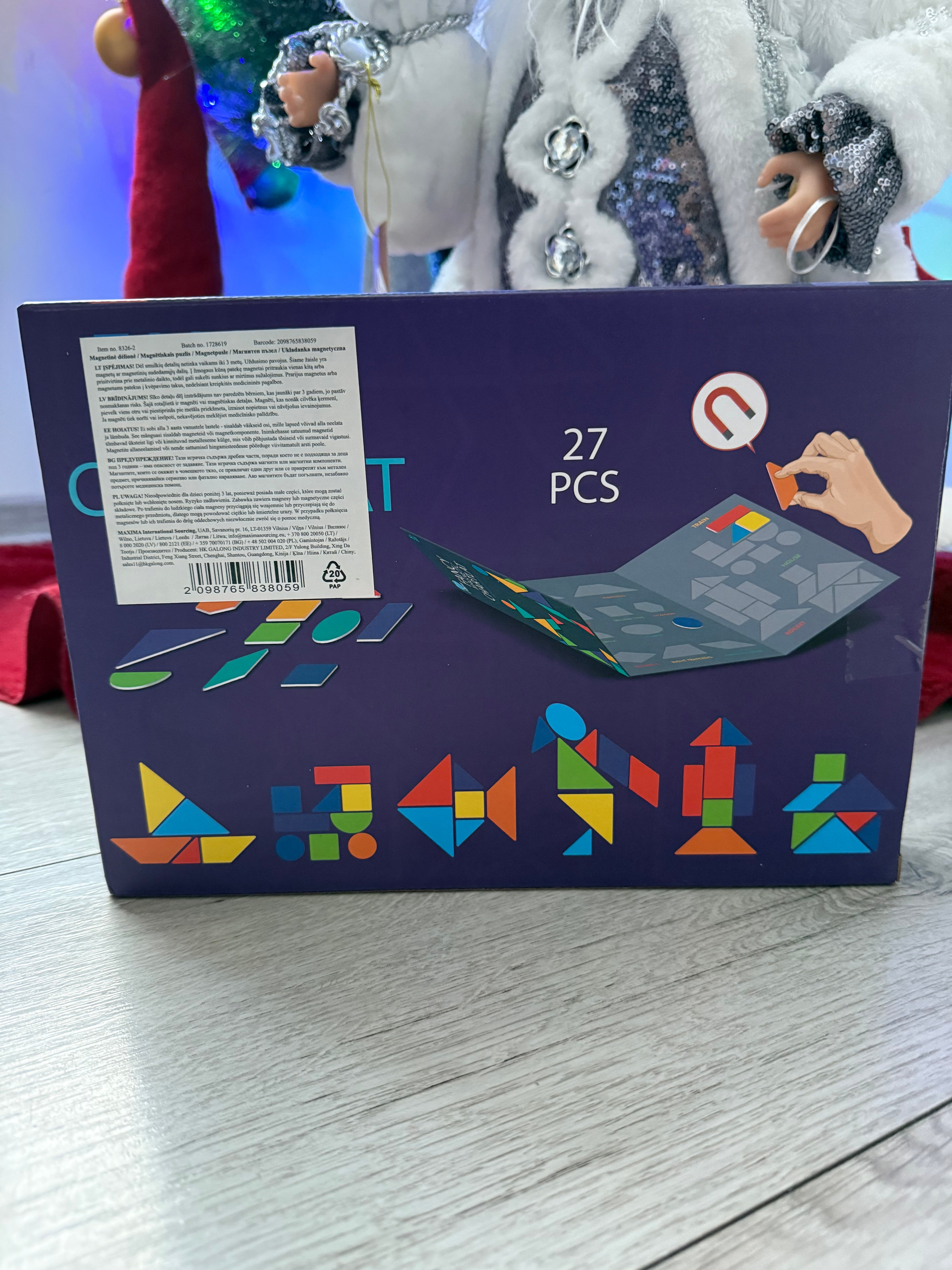 Magnetinis kūrybinis rinkinys „Fancy Magnetic Chartlat“ – 27 vnt.