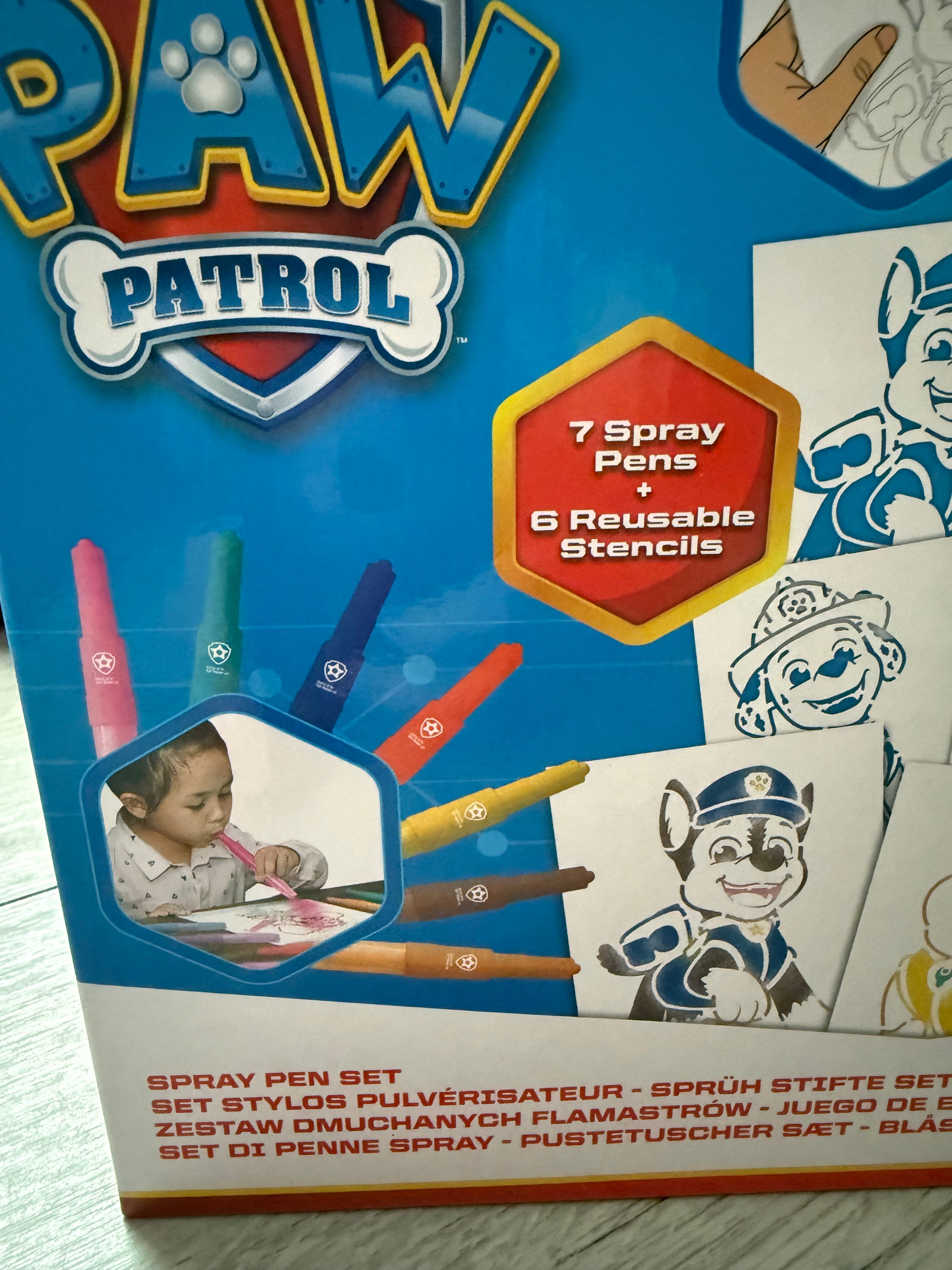 PAW Patrol piešimo rinkinys su pieštukais ir trafaretais