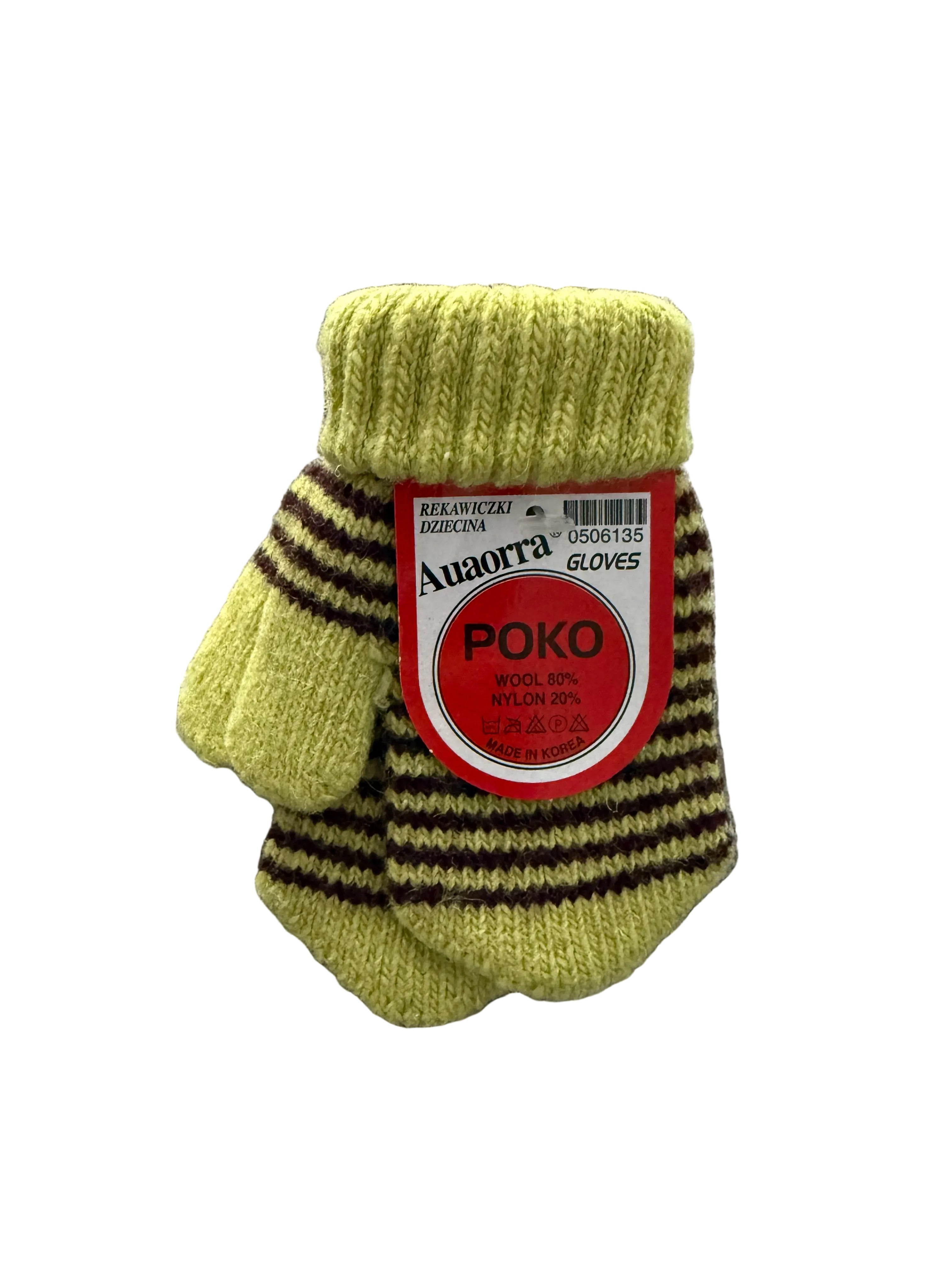 Vaikiškos vilnonės pirštinės (80 % vilna, 20 % nailonas) – 2–3 m.