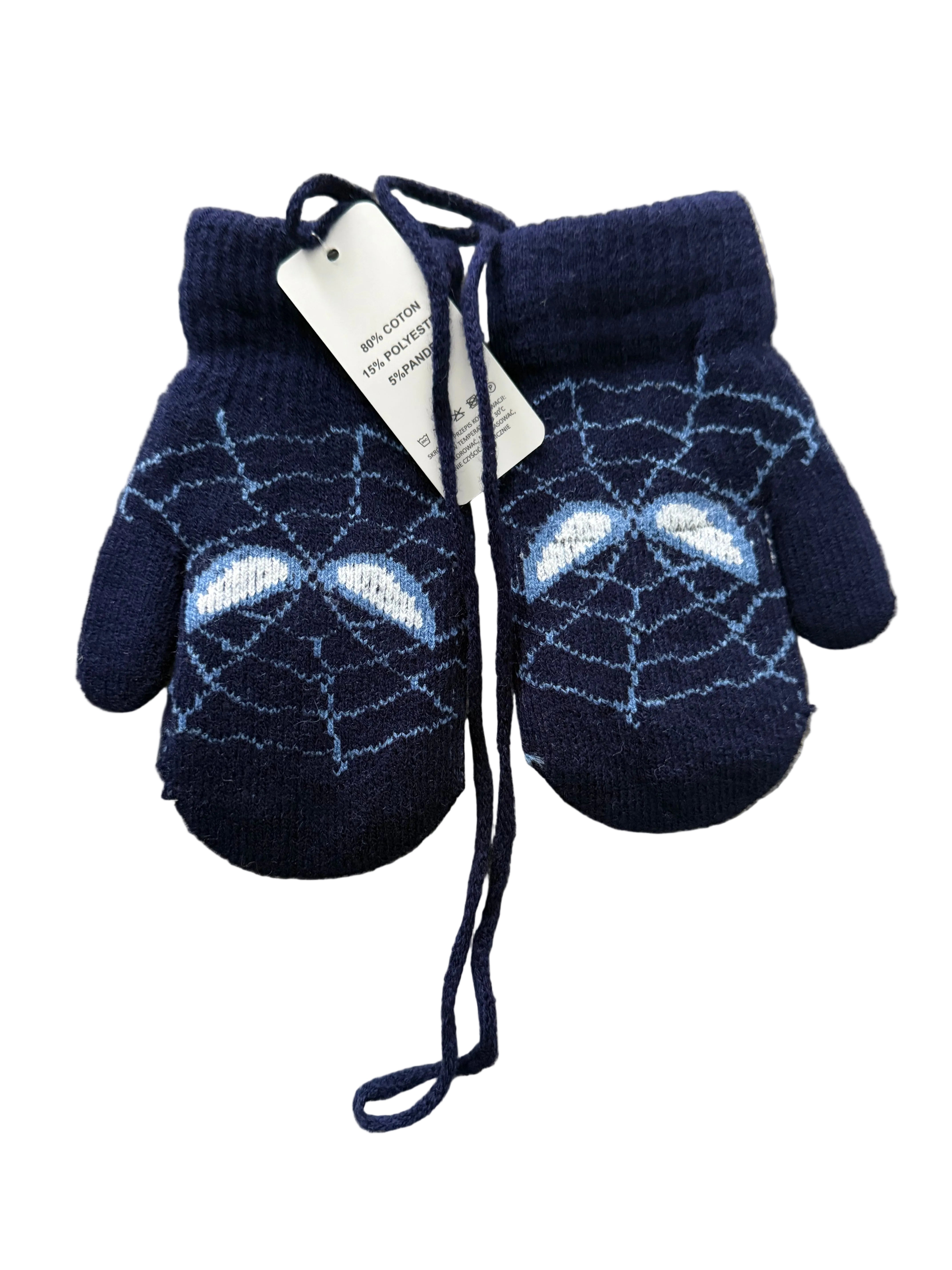 Dvisluoksnės medvilnės pirštinės