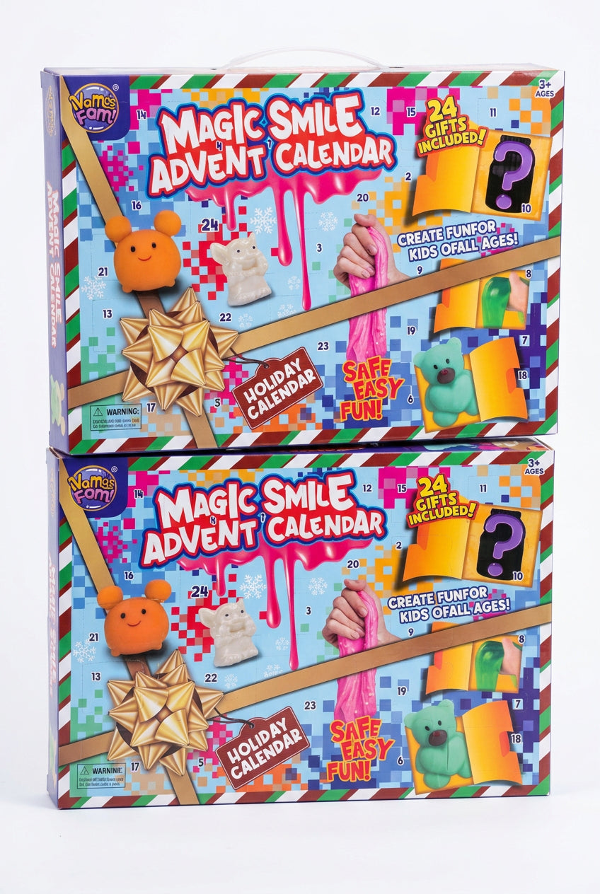 Advento kalendorius su „slime“ ir „squishy“ – 24 staigmenos