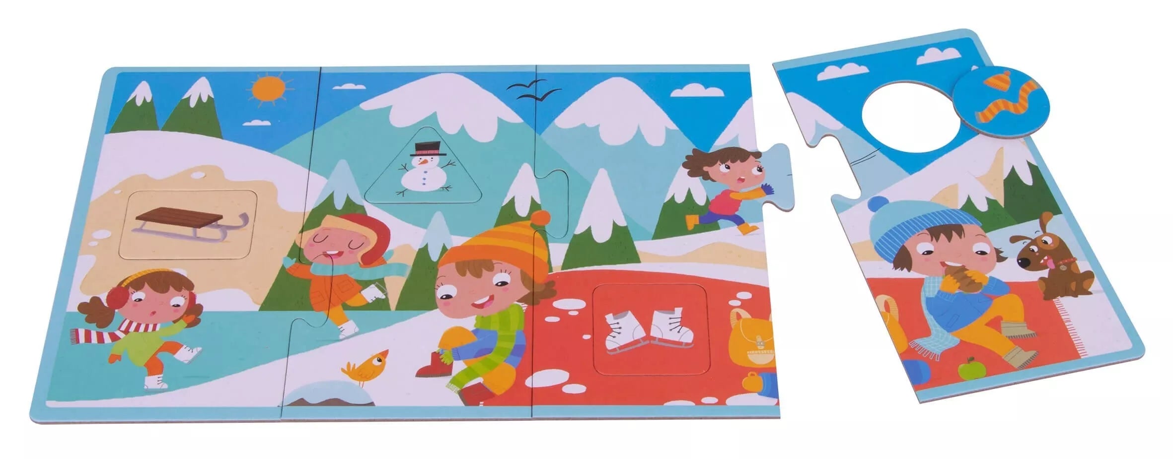 Apli Kids XXL pažinimo dėlionė „Keturi metų laikai“