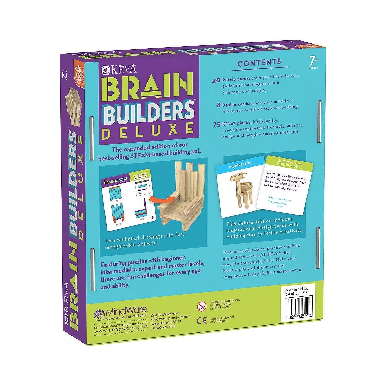 KEVA konstravimo rinkinys ,,Brain Builders Deluxe“