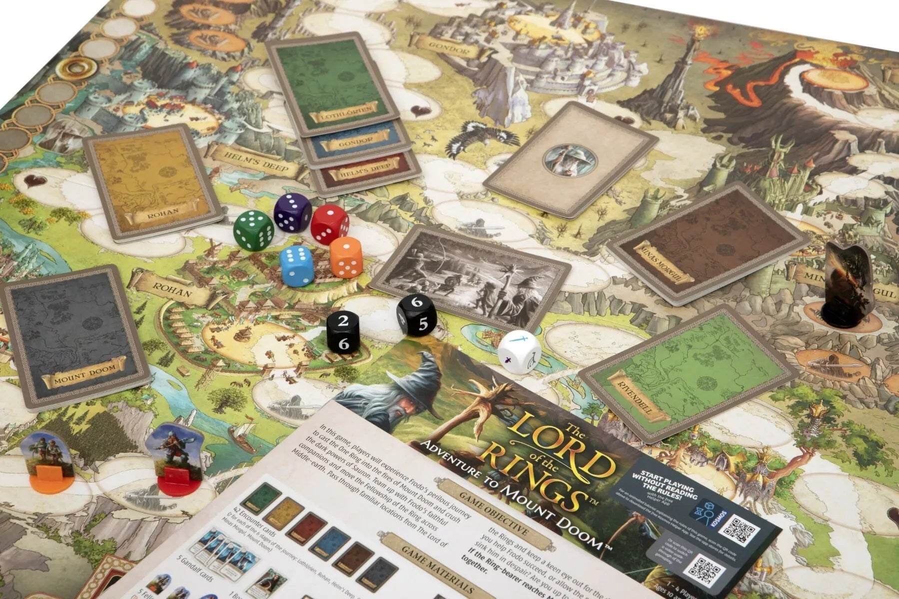 Bendradarbiavimo stalo žaidimas THE LORD OF THE RINGS: Adventure to Mount Doom