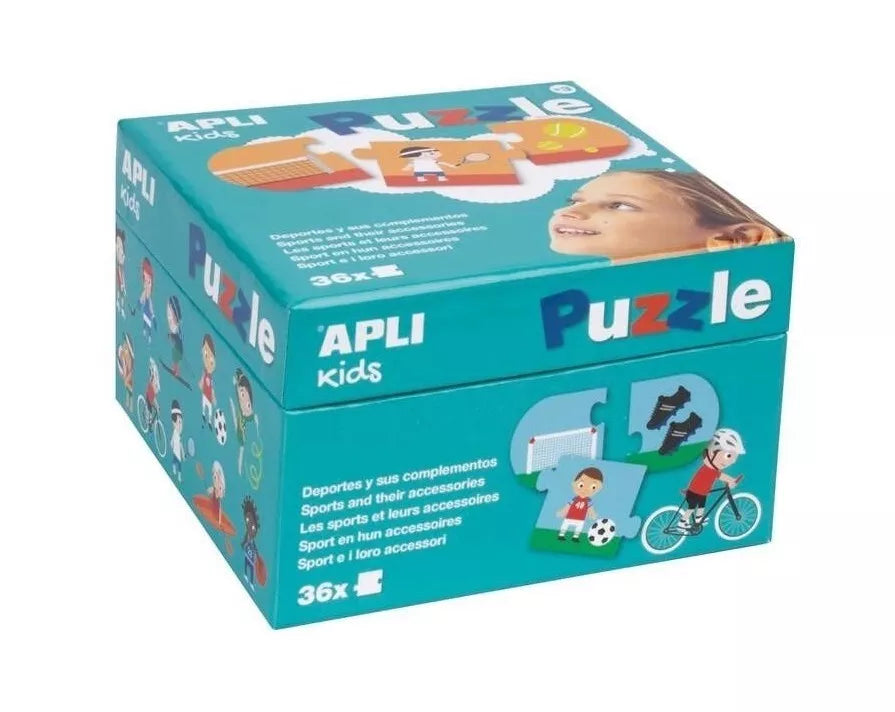 Apli Kids dėlionė „Sporto šakos ir jų aksesuarai”